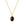 VFX0720 Oval Natural Stone Pendant Necklaces