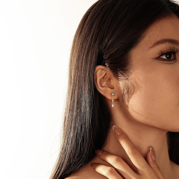 VFE0387 Opal Stud Earrings