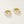 FE2823 925 Sterling Silver Triple Zirconia Hoop Earrings