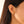 FE3097 Pave Cubic Zirconia Hoop Earring