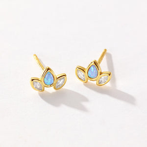 VFE0358 Waterdrop Opal Stud Earring