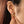 FE2183 925 Sterling Silver Pave CZ Leaf Hoop Earrings
