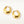 FE2071 925 Sterling Silver Women Gold Chunky Hoop Earrings