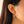 FE3135 Women Face Dangle Hoop Earring