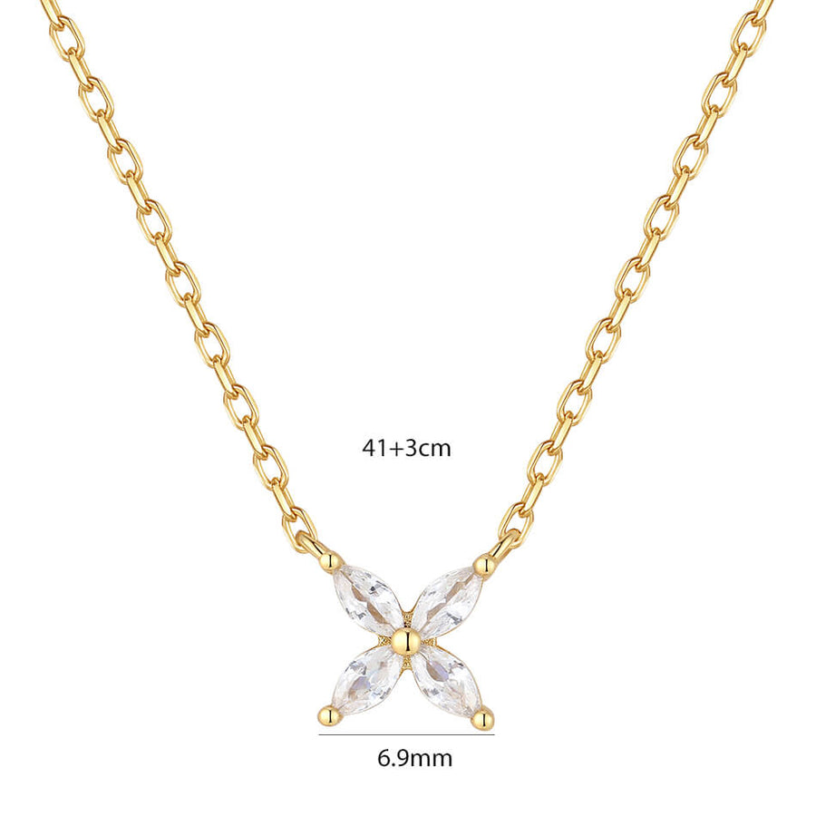 VFX0341 Marquise Cubic Zirconia Pendant Necklce