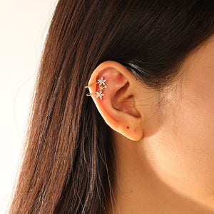 FE3153 Double Star Zirconia Ear Cuff