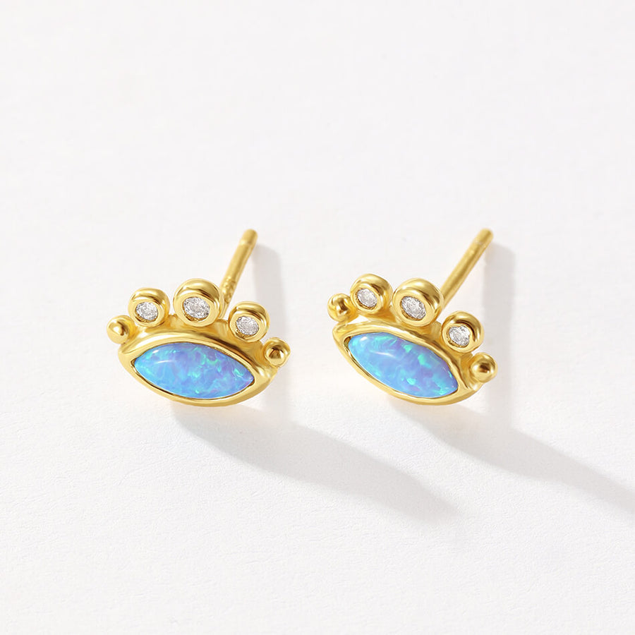 VFE0361 Marquise Opal Eye Stud Earring