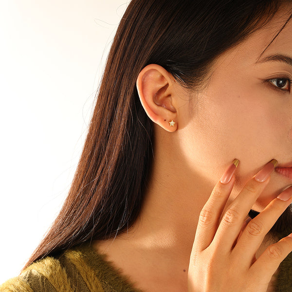 FE3210 Star CZ Ear Climber