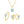 VFX0513 Blue Opal Flower Pearl Necklace