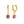 VFE0241 Birthstone Hoop Dangle Earrings