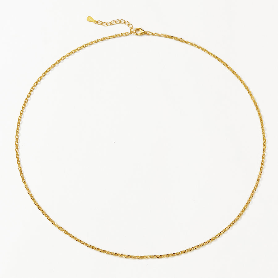 FX1292 925 Sterling Silver Simple Chain Necklaces
