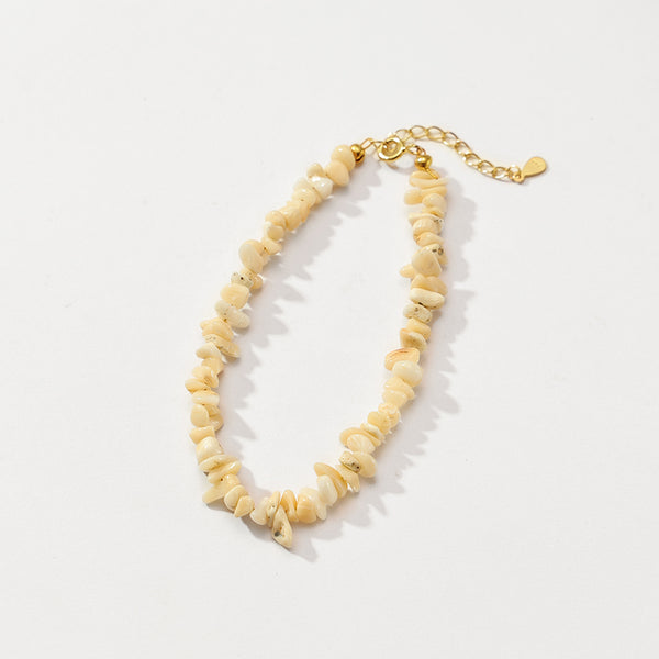 PB0081 925 Sterling Silver Yellow Shattered Crystal Bracelet