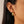 FE2071 925 Sterling Silver Women Gold Chunky Hoop Earrings