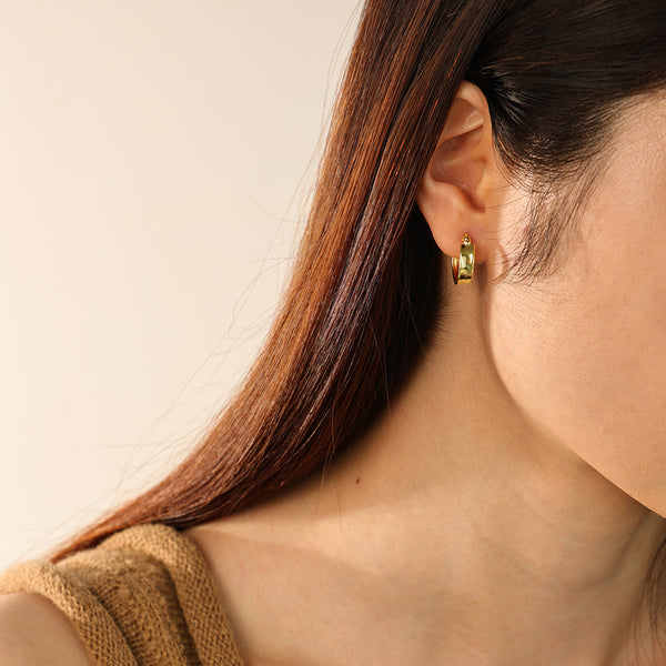 FE2739 FE2740 FE2741 925 Sterling Silver Wide Earrings