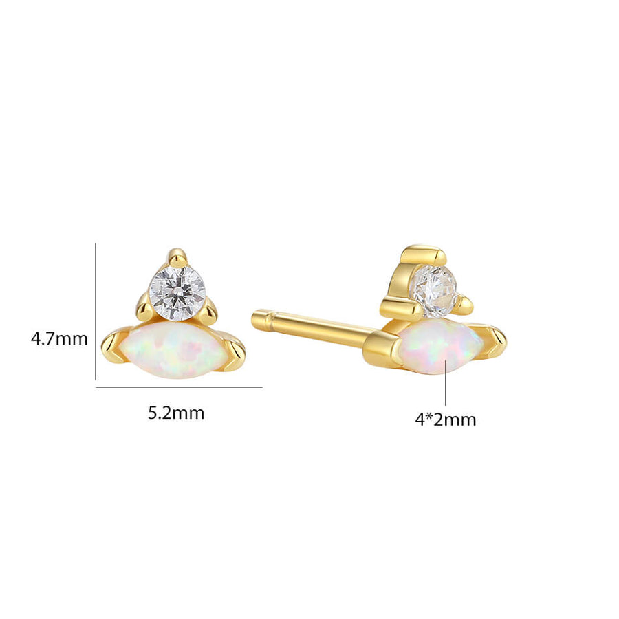 VFE0380 Opal Stud Earring