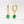 VFE0241 Birthstone Hoop Dangle Earrings