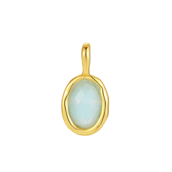 VFD0623 Oval Amazonite Charm