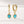 VFE0241 Birthstone Hoop Dangle Earrings