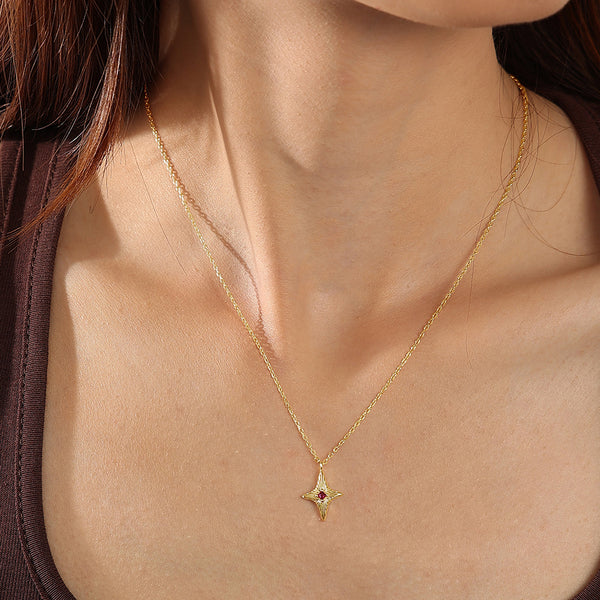 VFX0734 Birthstone Pendant Necklace