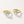 VFE0512 Flower Blue Opal Pearl Hoop Earrings