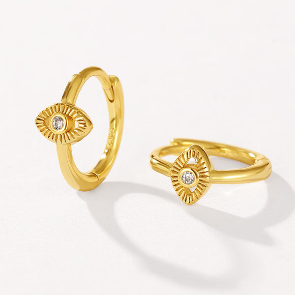 VFE0635 Evil Eye Huggie Hoop Earrings