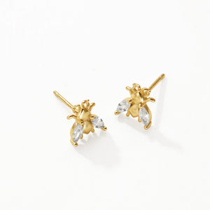 FE3150 Marquise CZ Insect Stud Earring