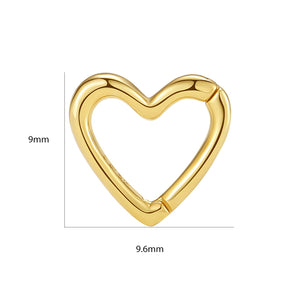 VFD0505 Heart Push Invisible Necklace Clasp Buckle