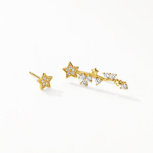 FE3210 Star CZ Ear Climber