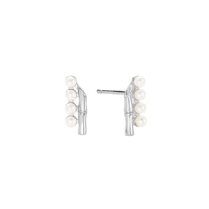 FE2886 925 Sterling Silver Shell Pearl Stud Earring