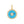 VFD0680 Black Agate Turquoise Star Necklace Pendant