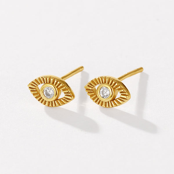 VFE0633 Starburst Eye Stud Earrings