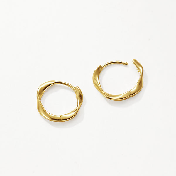FE3141 Twist Rope Hoop Earring