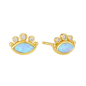 VFE0361 Marquise Opal Eye Stud Earring