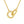 VFX0600 Interlocking Double Circle Pendant Necklace