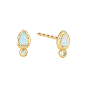 VFE0367 Mini Waterdrop Opal Studs Earring