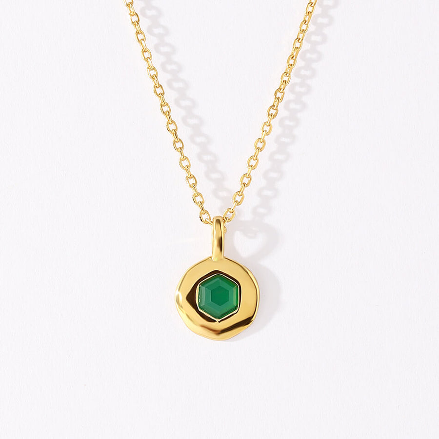 VFX0480 Hexagon Pendant Women Necklace