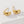 FE2044 925 Sterling Silver Cubic Zirconoia Gold Chunky Dome Earrings