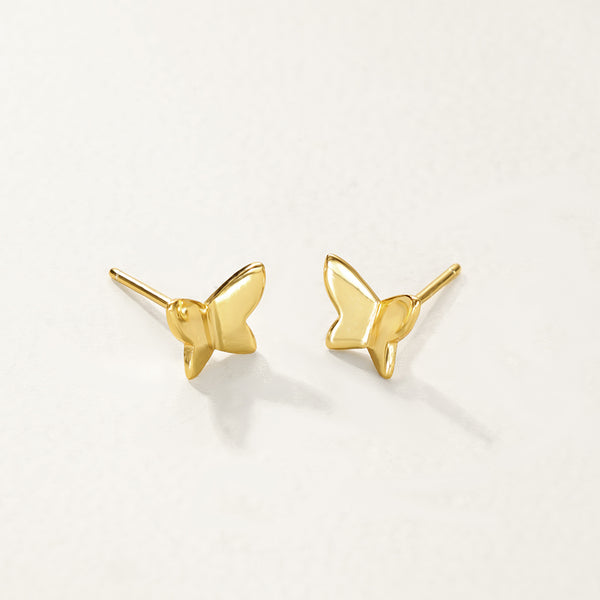 FE2765 925 Sterling Silver Mini Butterfly Stud Earring