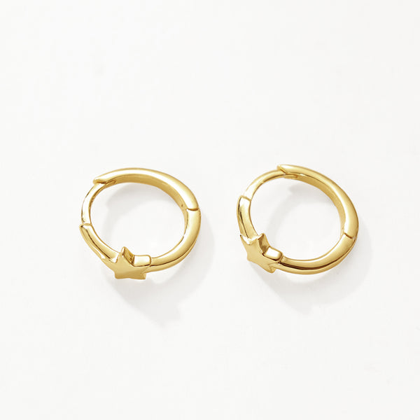 FE3193 Star Hoop Earring
