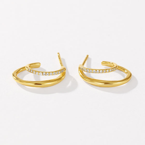 VFE0643 Nura Wrap Half Hoop Earring