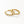 FE3139 Bamboo Zirconia Hoop Earring
