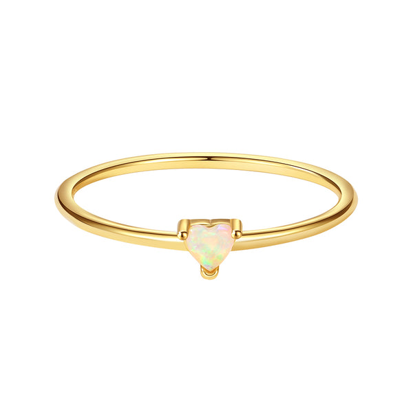 VFJ0274 Opal Heart Ring
