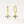 FE2215 925 Sterling Silver Trio Colorful CZ Dangle Earrings