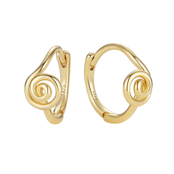 VFE0475 Unique Spiral Hoop Earrings