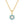 VFX0513 Blue Opal Flower Pearl Necklace