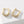 FE2036 925 Sterling Silver Zirconia Oval Huggie Hoop Earrings