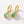 VFE0594 Green Aventurine Bezel Oval Drop Hoop Earrings