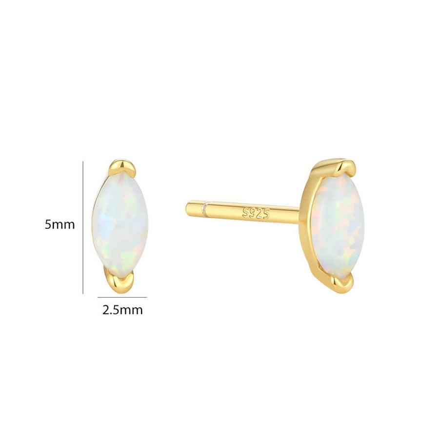 VFE0354 Marquise Opal Stud Earrings