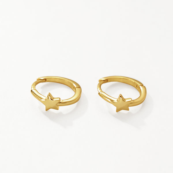 FE3193 Star Hoop Earring