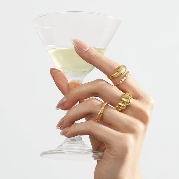 VFJ0641  Dual-Line Pave CZ Wave Ring